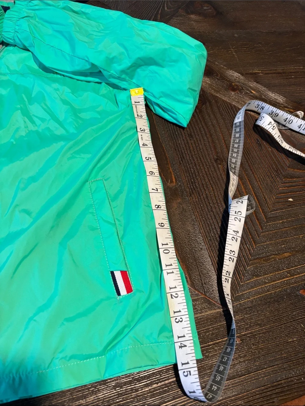 Kids Hooded Rain Jacket - Mint Green